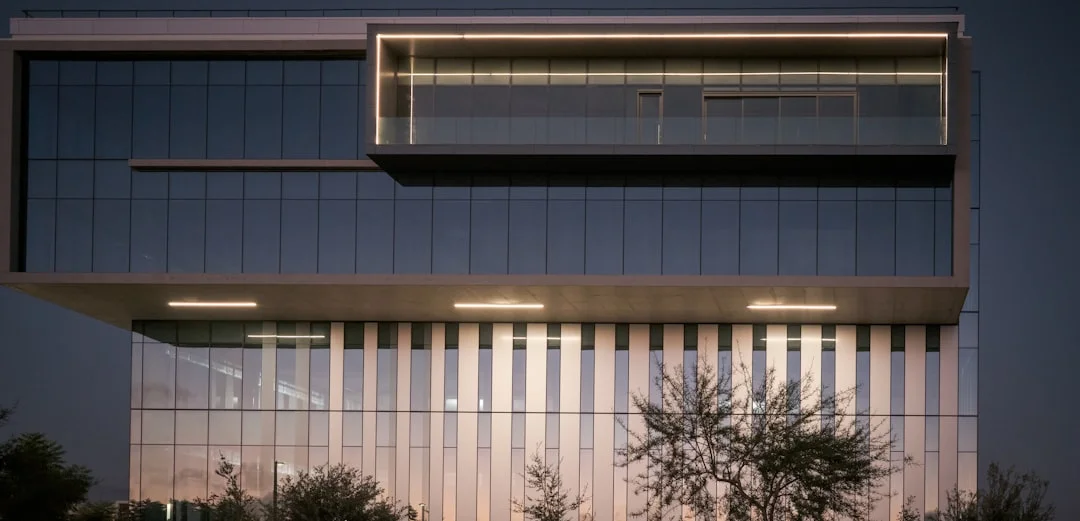 Modern commercial property exterior — fire code compliance guide