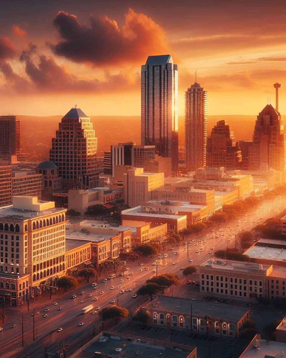 San Antonio Texas commercial skyline